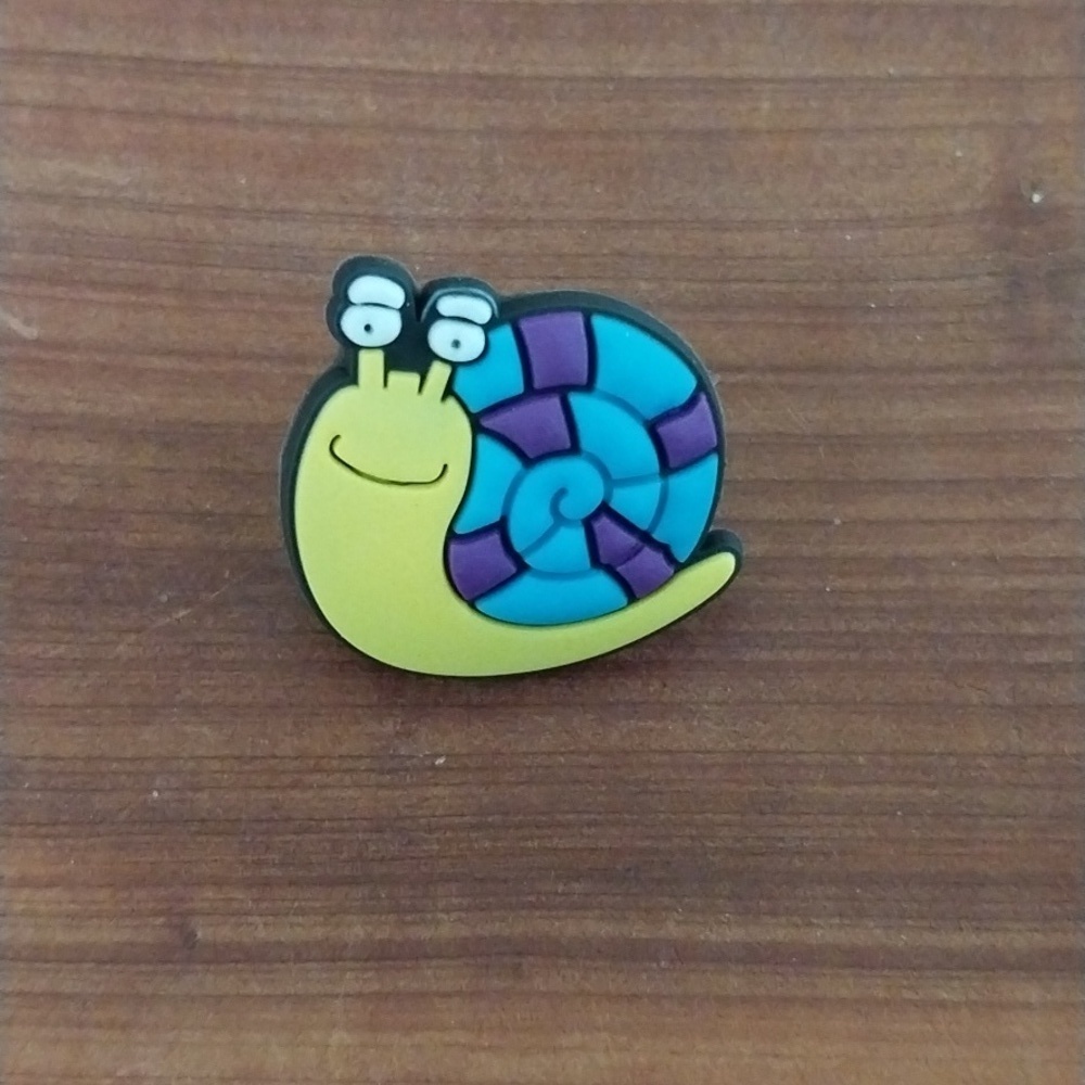 Snail Croc Charm